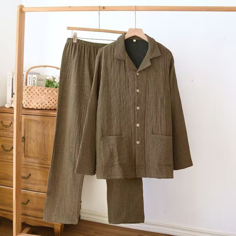 Women's pure cotton with four layers sleepwear