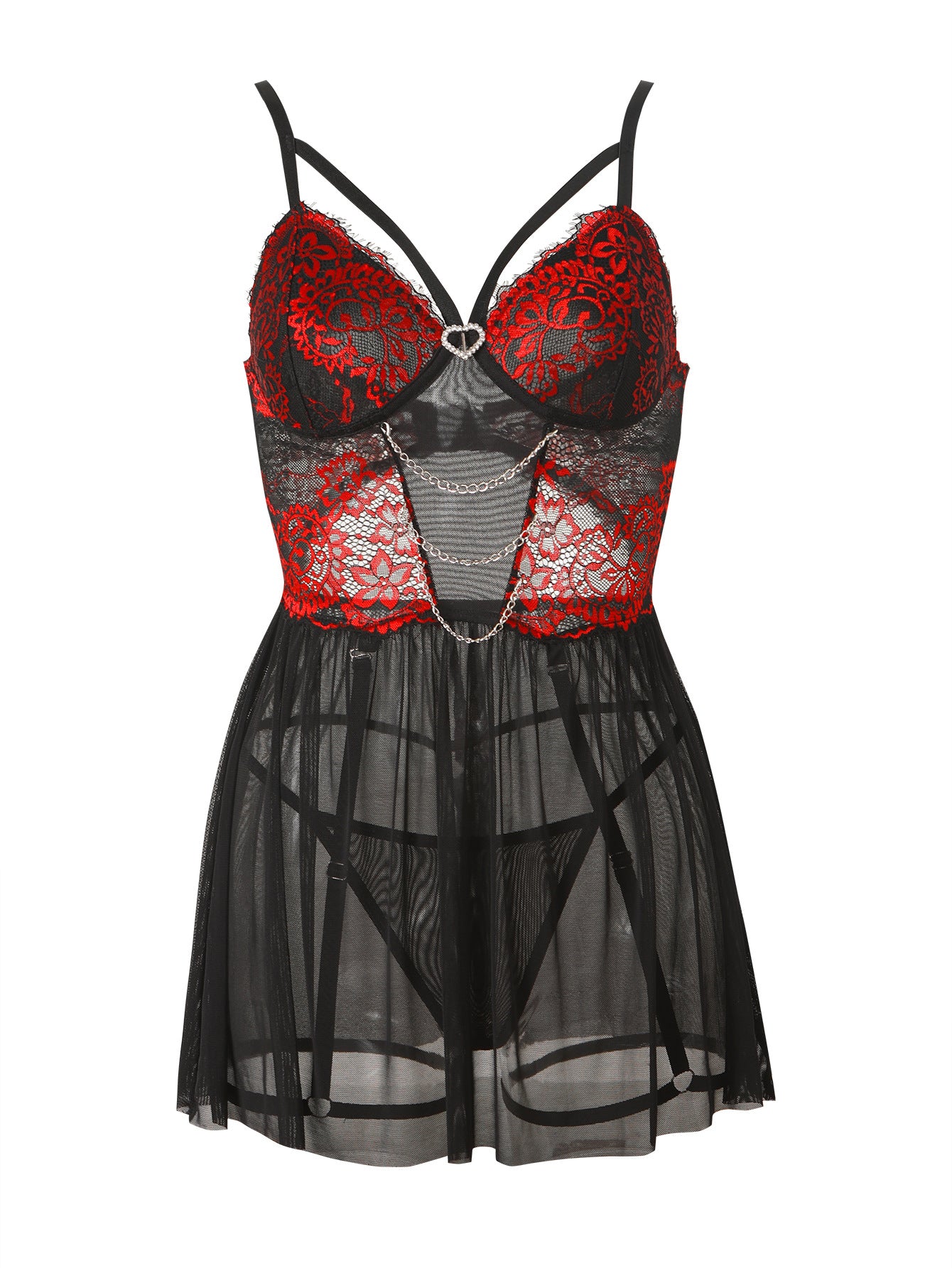 Women Sleepwear Mesh jumpsuit