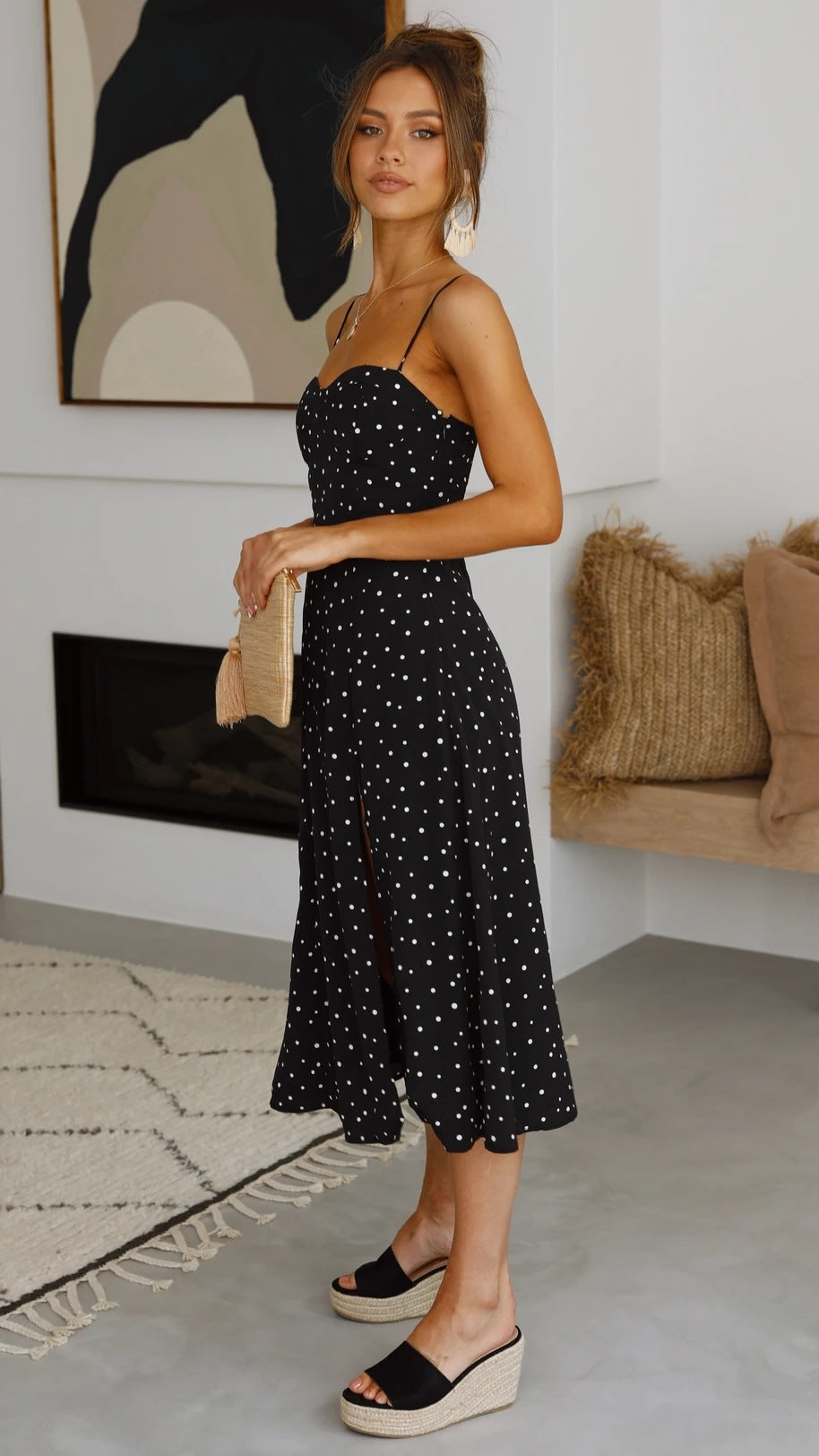 Elegant & Classy Polka Dot Summer Dress