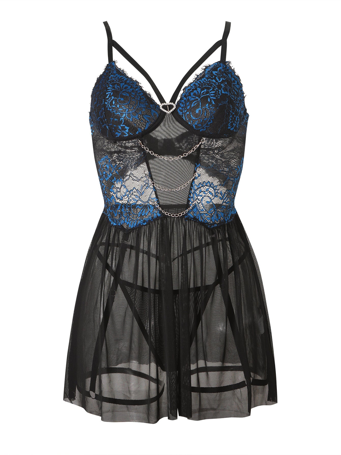 Women Sleepwear Mesh jumpsuit