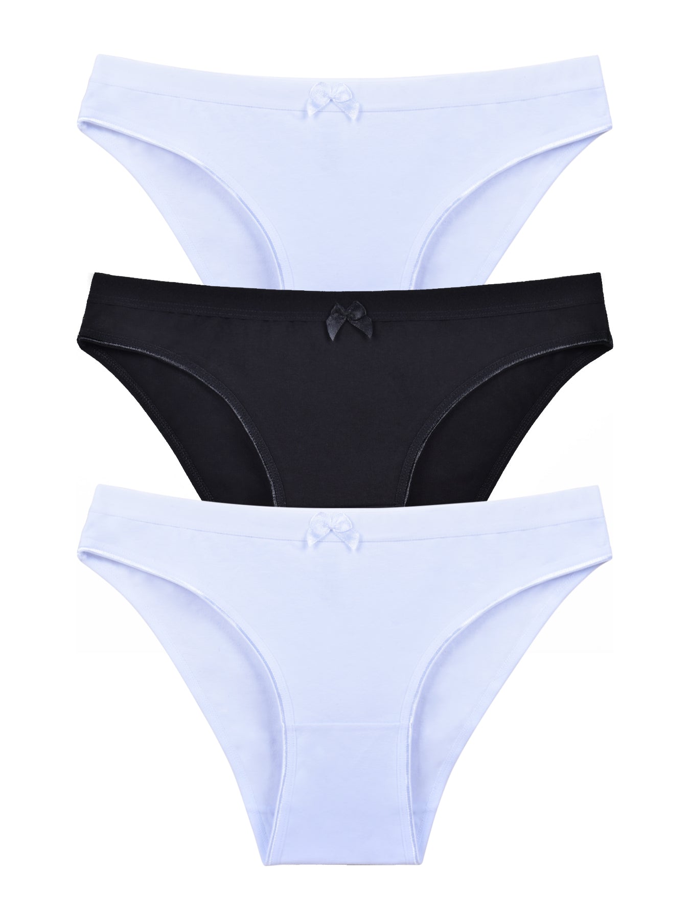 Classic Comfy Cotton Women Knickers (Pack of 3 & UK Free Shipping)