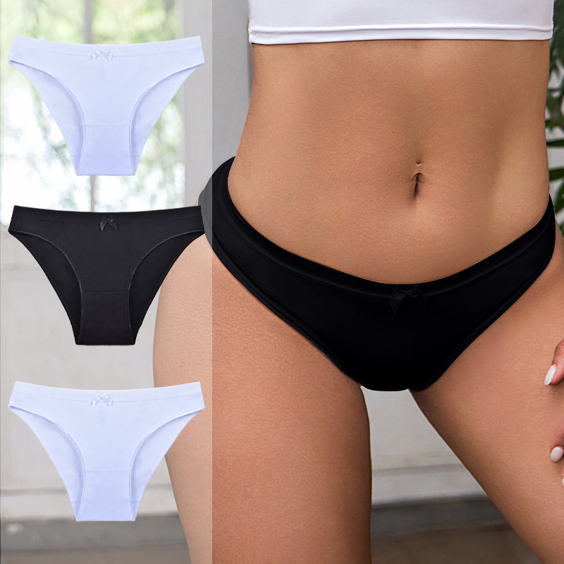 Classic Comfy Cotton Women Knickers (Pack of 3 & UK Free Shipping)