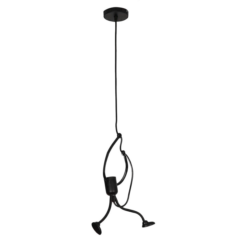 Modern Charming Hanging Chandelier Creative Iron Pendant Lamp For Indoor Lighting Swing Small Humanoid Chandelier