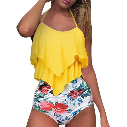 Women Ruffled Swimwear Bikini