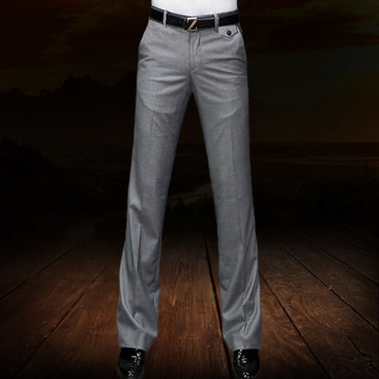 Men's Casual Flared Straight Leg Trouser