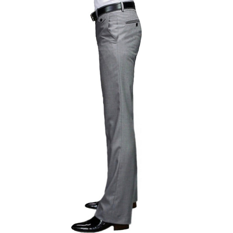 Men's Casual Flared Straight Leg Trouser