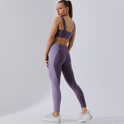 Seamless High-Waisted Yoga Leggings with Tummy Control - Breathable