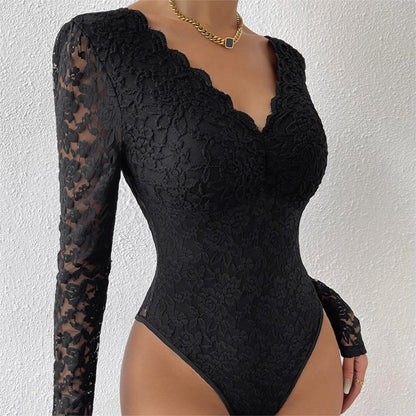 Women Lace work Slim fit Jumpsuit