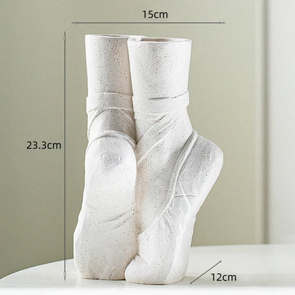 Home Decoration Ceramic Vase Ballet Shoes