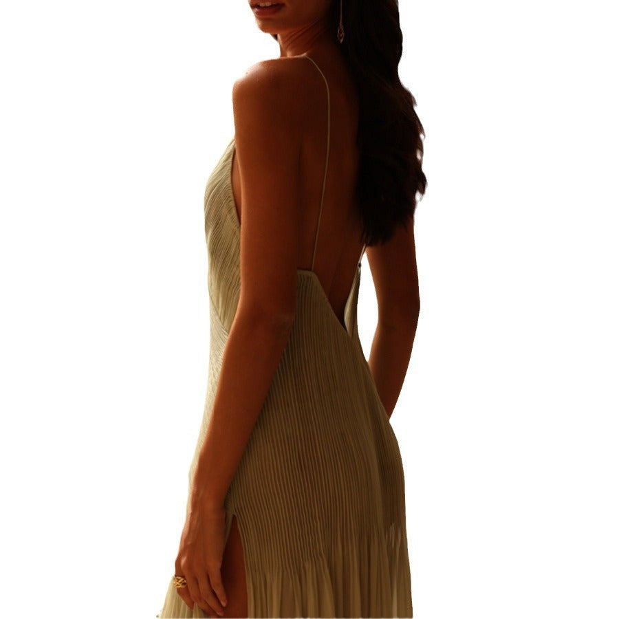 Women's casual vacation loose see through dress