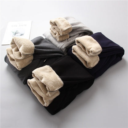 Women's Lamb Fleece Sweatpants Thickened Warm Leggings