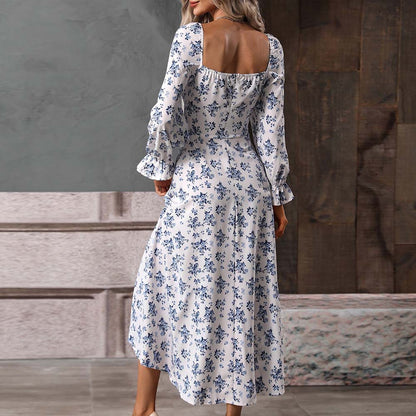 Elegant floral long dress