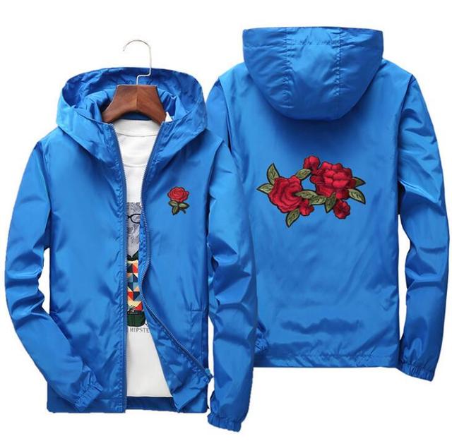 Unisex Rose Windbreaker Jacket