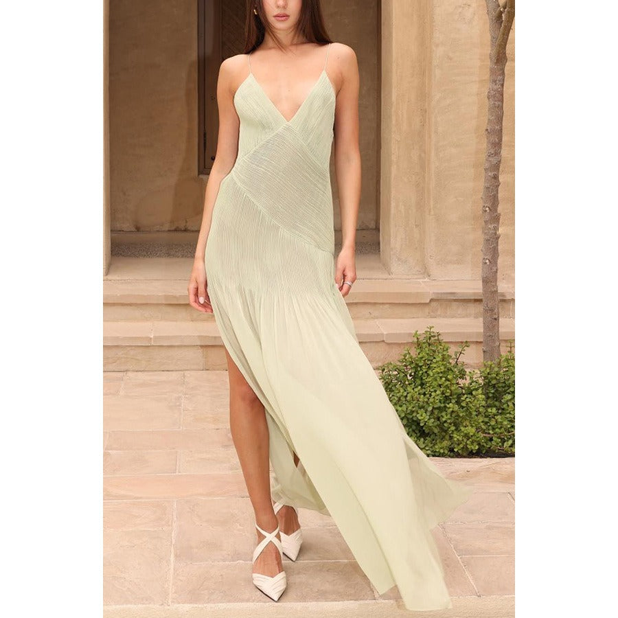 Women's casual vacation loose see through dress