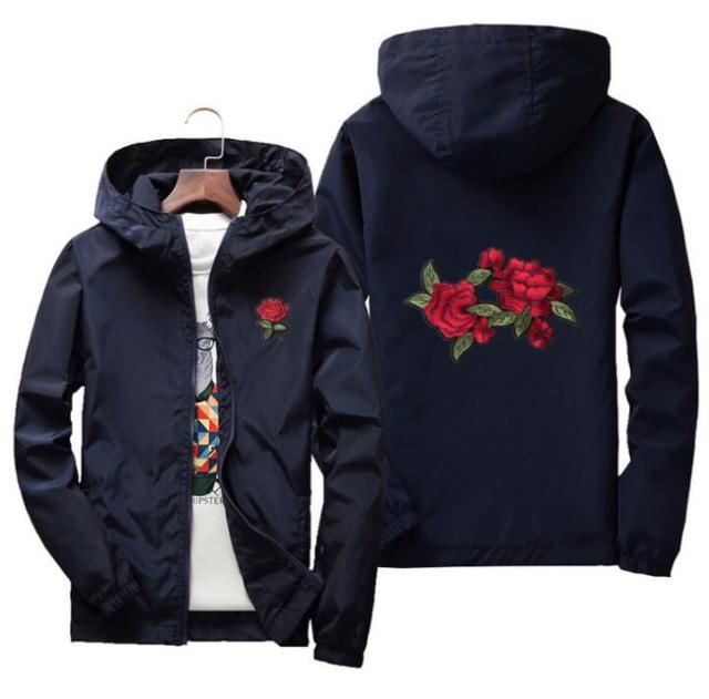 Unisex Rose Windbreaker Jacket