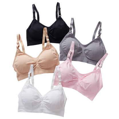 Women Non Wire soft Plus Size Seamless Breastfeeding Bra