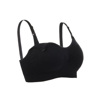 Women Non Wire soft Plus Size Seamless Breastfeeding Bra