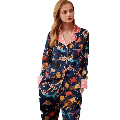 Women Classic sleep wear Long sleeve Pajama set