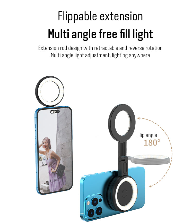 Multitasking Magnetic Selfie Ring Light