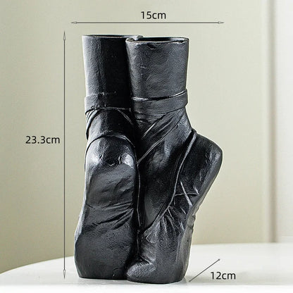 Home Decoration Ceramic Vase Ballet Shoes