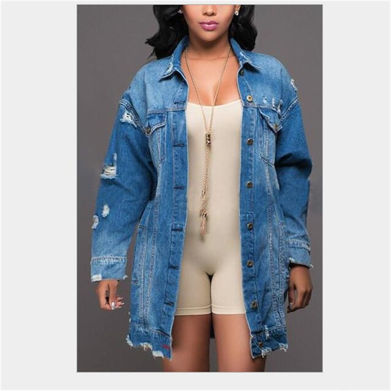 Women Loose Denim Jackets