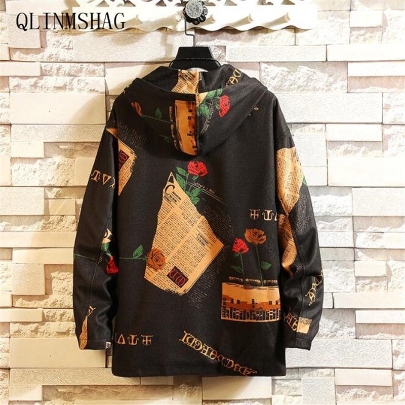 Men's Printed Bomber Jacket