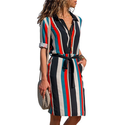 Women Long Sleeve Dress Casual Style