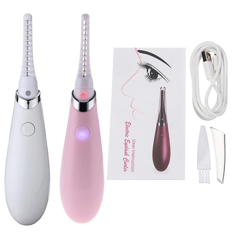 Rechargeable Electric Heated Eyelash Long-Lasting Electric Ironing Eyelash Curler Device For Beauty Gift