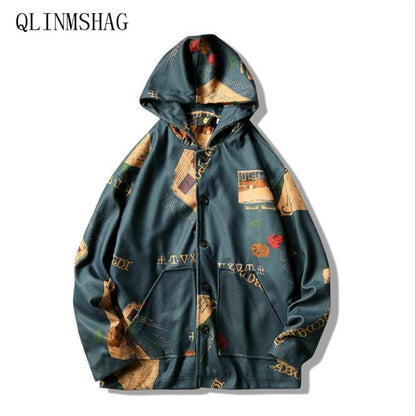 Men's Printed Bomber Jacket