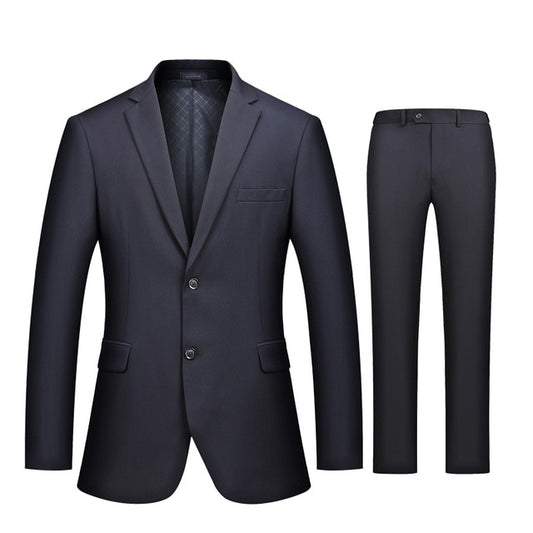 Business Casual Luxury Suit Men Slim Fit Suits with Pants 2 Piece Wedding Blazer Mens Formal Party Jacket