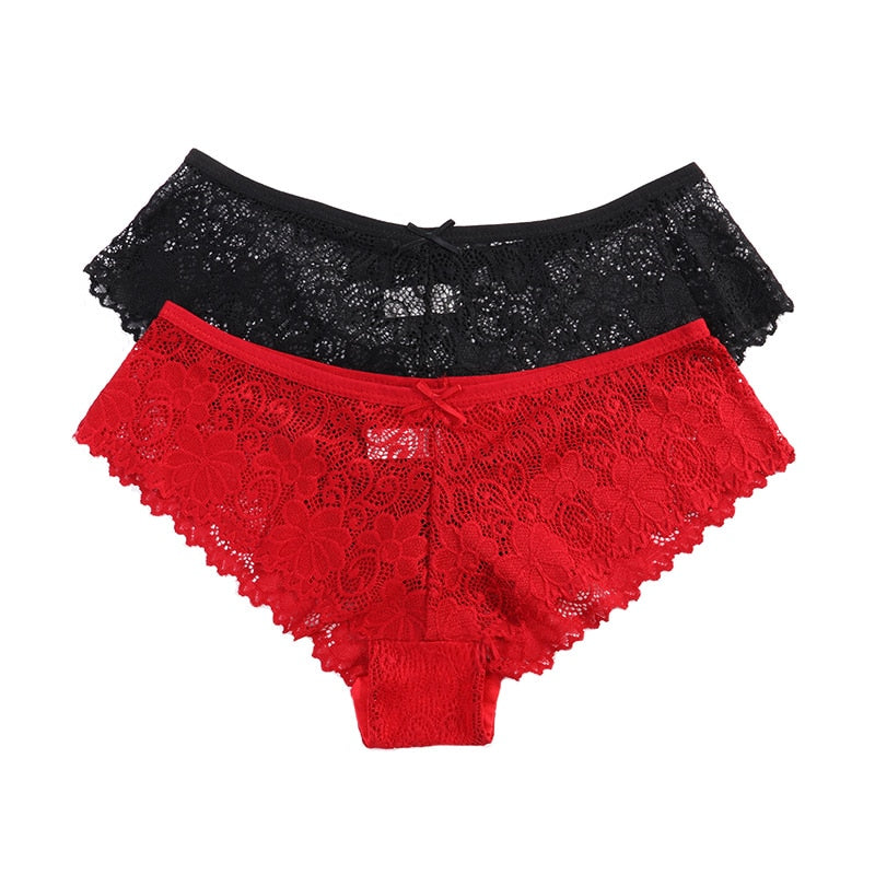 3 Pcs Panties for Woman Underwear Sexy Lace Breathable Soft Lingerie Female Briefs Panty Sexy Transparent Women's Underpants