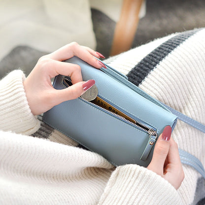 Women Casual Wallet Brand Cell Phone Wallet Big Card Holders Wallet Handbag Purse Clutch Messenger Shoulder Straps Bag