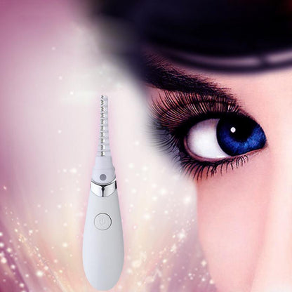 Rechargeable Electric Heated Eyelash Long-Lasting Electric Ironing Eyelash Curler Device For Beauty Gift