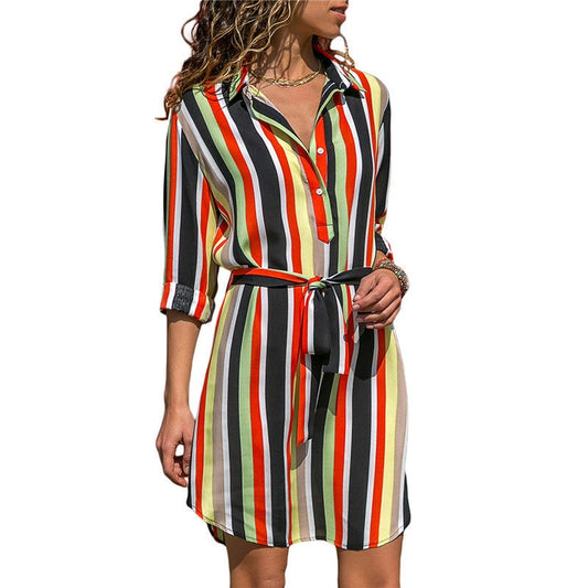 Women Long Sleeve Dress Casual Style