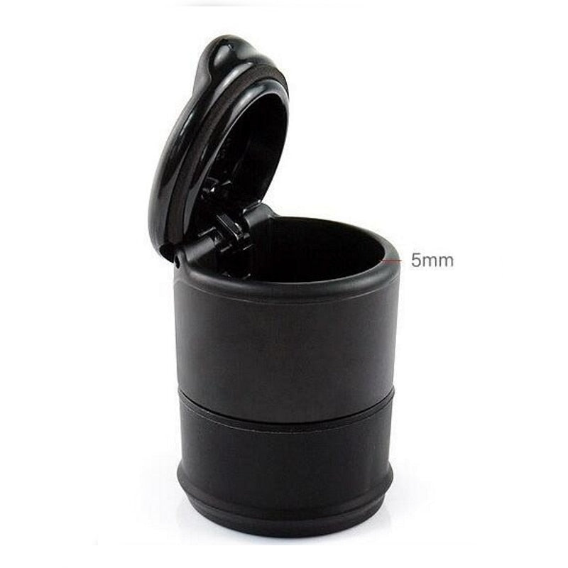 Portable Car Auto Ashtray Blue LED Light Smokeless Ashtray Cigarette Holder Anti-slip Rubber Botton