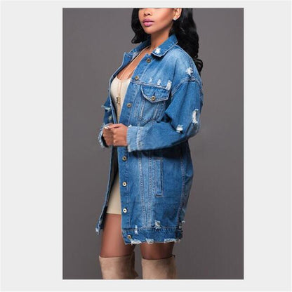 Women Loose Denim Jackets