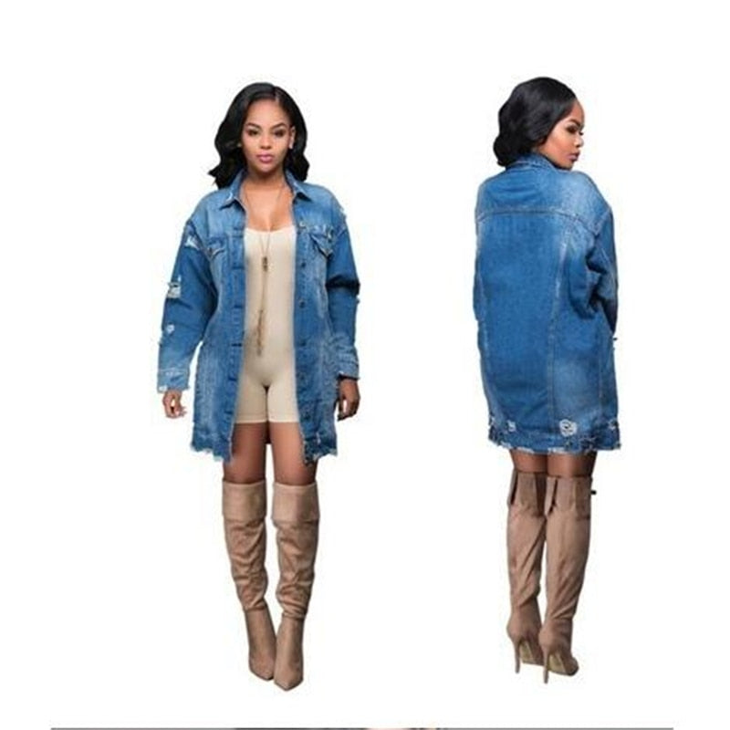 Women Loose Denim Jackets