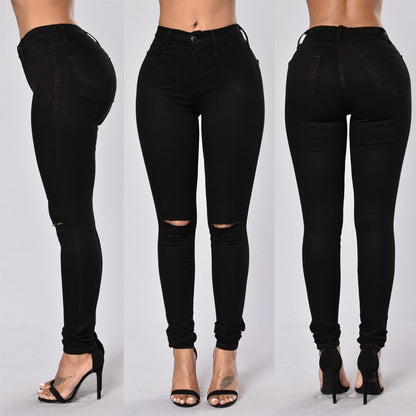 Women High Waist Skinny Fashion Jeans