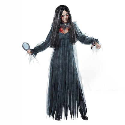 Scary Halloween Costumes for Adult Men Zombie Nurse Nun Bloody Ghost Bride Middle Ages Women Fancy Dress Cosplay Costumes