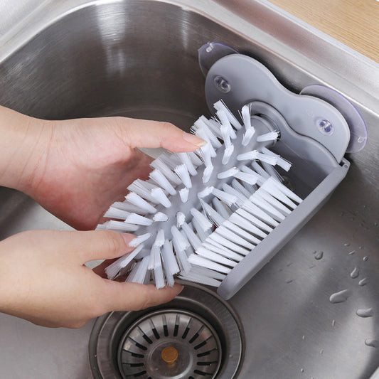 Creative Suction Wall lazy Cup Brush Suction Cup Glass Bottle Cleaning Brush Kitchen Rotate Wash Office Home Cup Brush