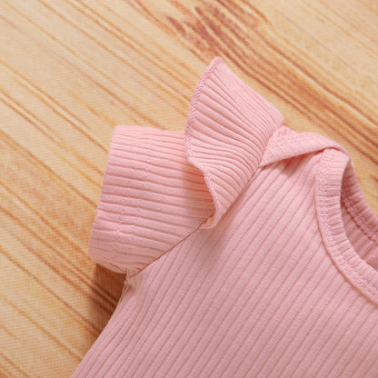 Toddler Infant Baby Girls Stripe Outfits Children Girl Romper Bowknot Shorts Headbands Set Summer Kids Set Baby Kleding Meisje