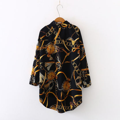 oversized Women Blouses chiffon Blouse three quarter sleeve Loose Tops