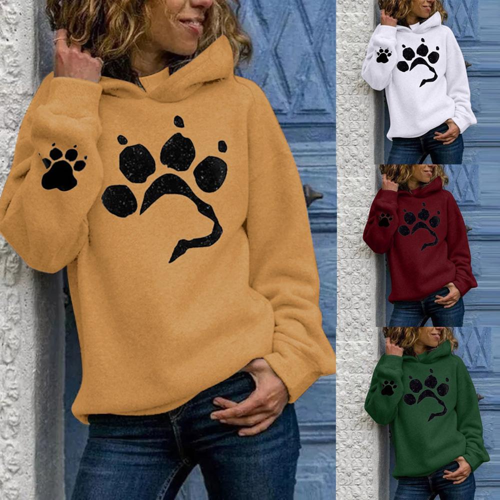 Paw Print Women's Hoodies