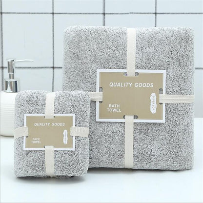 Bamboo Charcoal Coral Velvet Bath Towel For Adult Soft Absorbent Bamboo Carbon Fiber Household Bathroom Towel Sets