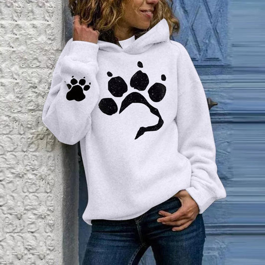 Paw Print Women's Hoodies