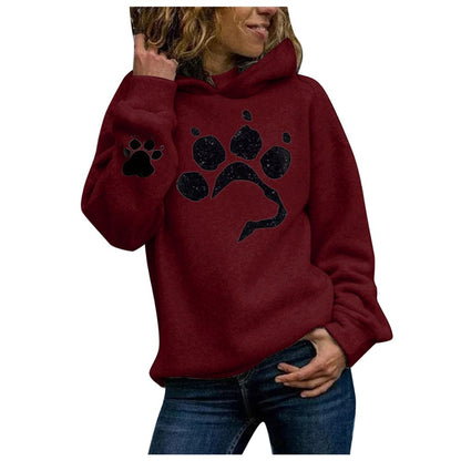 Paw Print Women's Hoodies