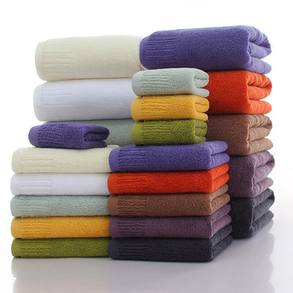 Cotton Thicken bath towel set hand towel face towel and bath towels for adults 10 colors  100% cotton