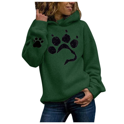 Paw Print Women's Hoodies