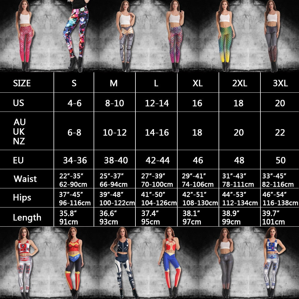 Women Leggings Workout Digital Print Fitness High Waist Leggin Black White Patchwork Legging Pant